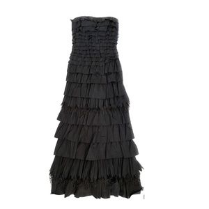 BCBG Maxazria Black Strapless Gown